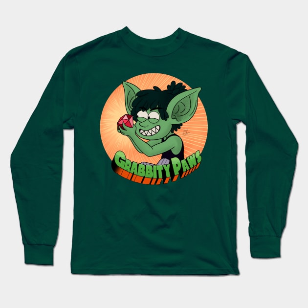 Grabbity Paws Long Sleeve T-Shirt by Todd's Hollow